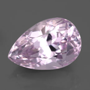 Kunzita rosa natural de 7,11 ct, en forma de pera, VVS-VS