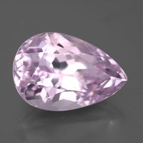 Kunzita rosa natural de 7,11 ct, en forma de pera, VVS-VS