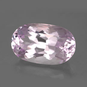 Kunzita rosa natural de 10,60 ct, corte óvalo, VVS-VS