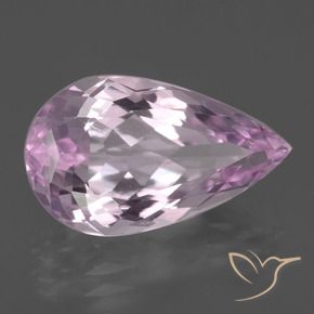 Kunzita Rosado púrpura natural de 7.89 ct, En forma de pera, VS-SI