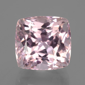 Kunzita rosa natural de 10,26 ct, corte cojín, VS