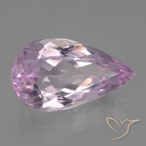 Kunzita rosa natural de 12,00 ct, en forma de pera, VVS