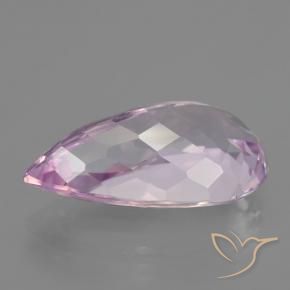 Kunzita rosa natural de 12,00 ct, en forma de pera, VVS