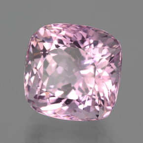 Kunzita rosa natural de 16,00 ct, corte cojín, VVS-VS