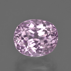 Kunzita rosa natural de 7,09 ct, corte óvalo, VS