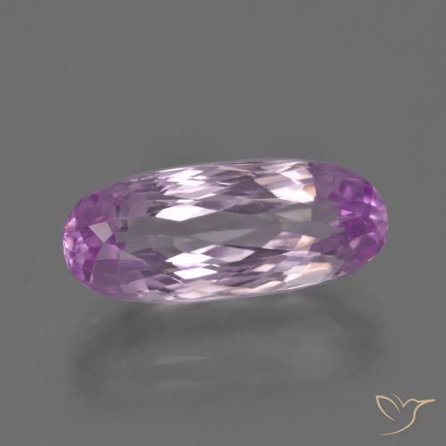 7.04ct Natural Púrpura muy claro Kunzita, Ovalada, VVS