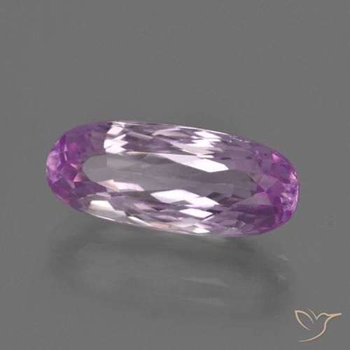Kunzita Púrpura muy claro natural de 7.04 ct, Ovalada, VVS