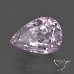 Kunzita Rosado cereza claro natural de 8.60 ct, En forma de pera, VVS
