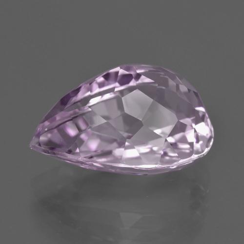 Kunzita violeta natural de 13,59 ct, en forma de pera, VVS