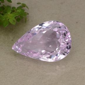 Kunzita rosa natural de 15,47 ct, en forma de pera, VVS