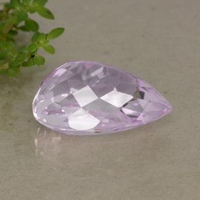 Kunzita rosa natural de 15,47 ct, en forma de pera, VVS