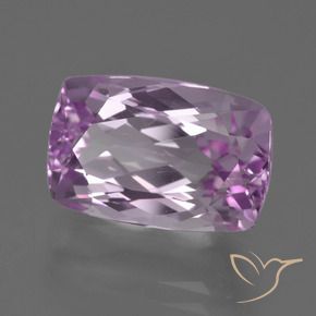 Kunzita Púrpura medio natural de 9.96 ct, Corte Cojín, VVS-VS
