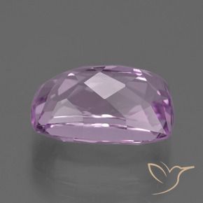 Kunzita Púrpura medio natural de 9.96 ct, Corte Cojín, VVS-VS