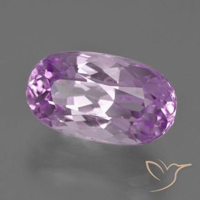 Kunzita Púrpura medio natural de 9.25 ct, Ovalada, VS