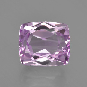 Kunzita rosa natural de 3,59 ct, corte cojín, VS