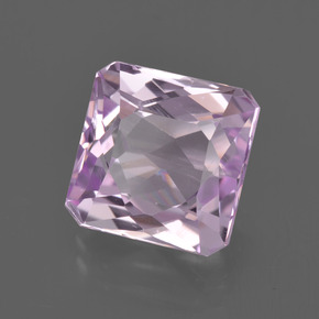 Kunzita rosa natural de 5,45 ct, corte esmeralda, VVS-VS