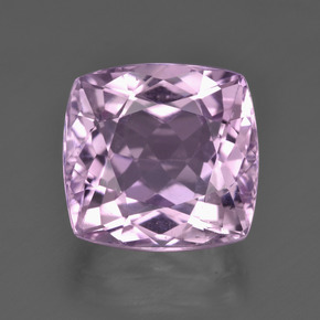 Kunzita rosa natural de 10,47 ct, corte cojín, VS