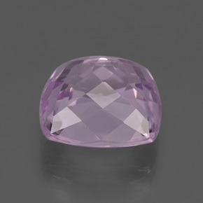 Kunzita rosa natural de 10,47 ct, corte cojín, VS