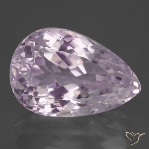 15.88ct Natural Rosado cereza claro Kunzita, En forma de pera, VVS-VS
