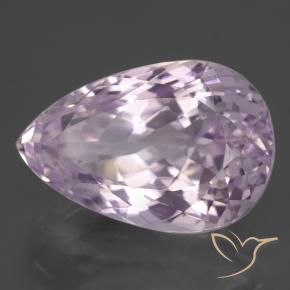 Kunzita Rosado cereza claro natural de 15.88 ct, En forma de pera, VVS-VS