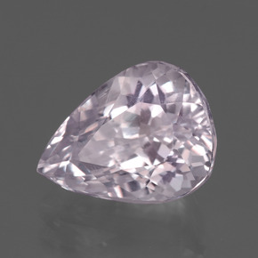 Kunzita rosa natural de 6,25 ct, en forma de pera, VS