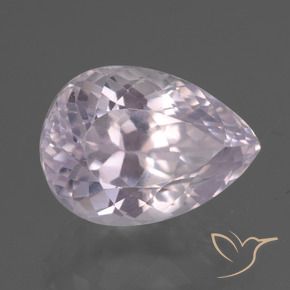 Kunzita Tono rosado muy claro natural de 11.53 ct, En forma de pera, VS