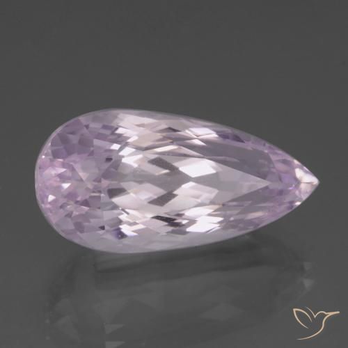 Kunzita Tono rosado muy claro natural de 21.74 ct, En forma de pera, VS