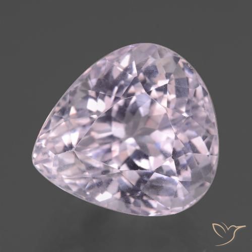 Kunzita rosa natural de 16,18 ct, en forma de pera, VVS