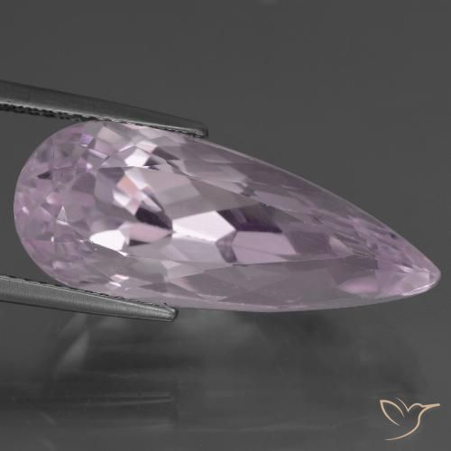 17.09ct Natural Rosado púrpura real claro Kunzita, En forma de pera, VVS-VS
