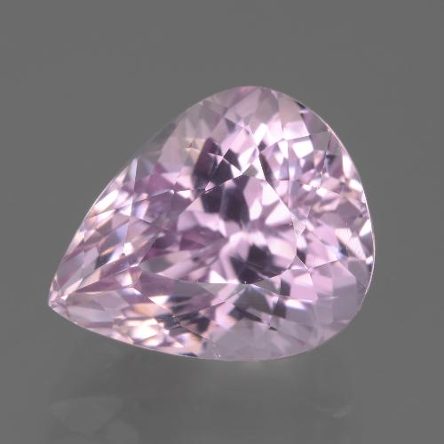 Kunzita rosa natural de 7,38 ct, en forma de pera, VVS