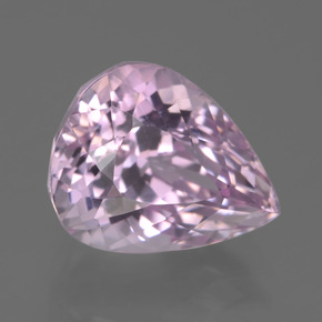Kunzita rosa natural de 7,38 ct, en forma de pera, VVS