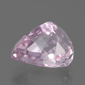 Kunzita rosa natural de 7,38 ct, en forma de pera, VVS