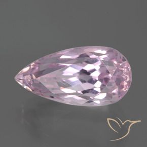Kunzita Tono rosado claro natural de 9.49 ct, En forma de pera, VS