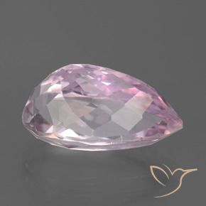 Kunzita Tono rosado claro natural de 9.49 ct, En forma de pera, VS