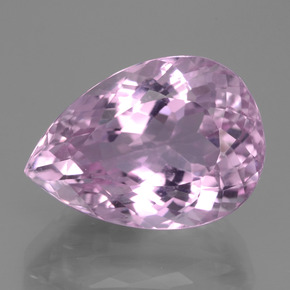 Kunzita rosa natural de 15,96 ct, en forma de pera, VVS