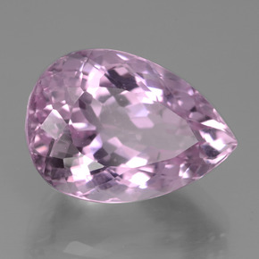 Kunzita rosa natural de 15,96 ct, en forma de pera, VVS