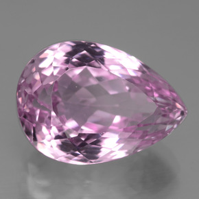 Kunzita rosa natural de 18,24 ct, en forma de pera, VVS