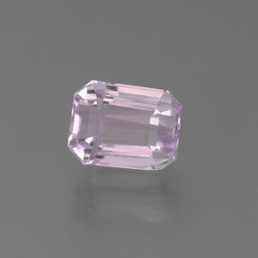 Kunzita rosa natural de 2,21 ct, corte esmeralda, VS