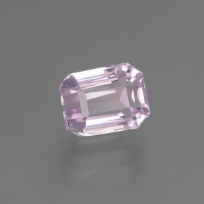 Kunzita rosa natural de 2,21 ct, corte esmeralda, VS