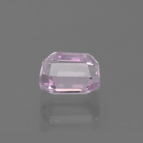Kunzita rosa natural de 2,21 ct, corte esmeralda, VS