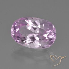 Kunzita Lila claro natural de 5.43 ct, Ovalada, VVS-VS