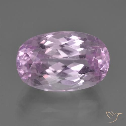 7.88ct Natural Púrpura violeta rosáceo Kunzita, Ovalada, VS-SI