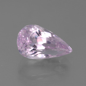 Kunzita rosa natural de 4,57 ct, en forma de pera, VVS-VS