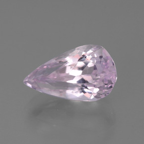 Kunzita rosa natural de 4,57 ct, en forma de pera, VVS-VS