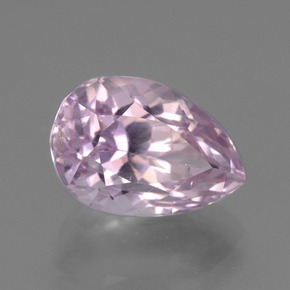 Kunzita rosa natural de 7,27 ct, en forma de pera, VS