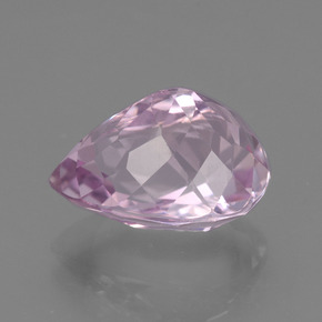 Kunzita rosa natural de 7,27 ct, en forma de pera, VS