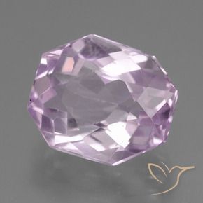 Kunzita Púrpura lila muy claro natural de 10.15 ct, Corte Octágono / Esmeralda, VS