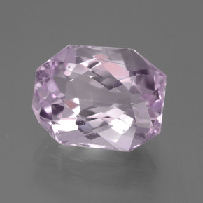 Kunzita púrpura natural de 10,20 ct, corte esmeralda, VS