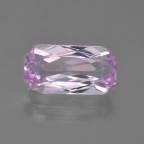Kunzita rosa natural de 3,13 ct, corte esmeralda, VS