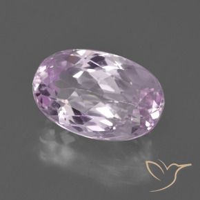 Kunzita Púrpura rosáceo muy claro natural de 7.01 ct, Ovalada, VVS-VS